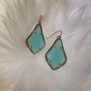Kendra Scott Blue-Green Alex Earrings